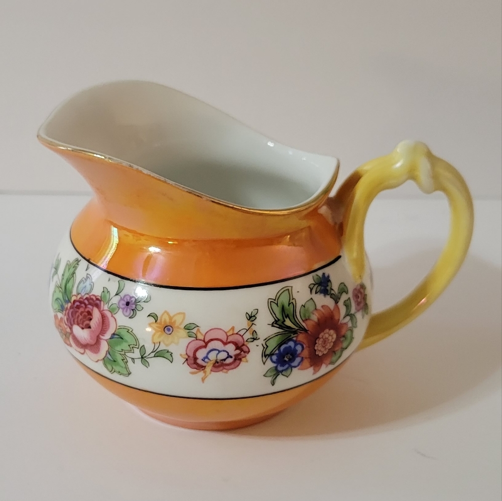 Vintage PM Bavaria Floral Creamer Hand Painted